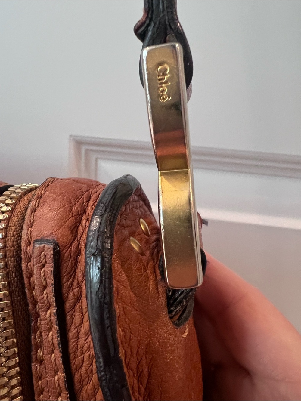 Chloe - Marcie Saddle Bag, Very Good Condition, leather and interior like new! - Picture 9 of 12
